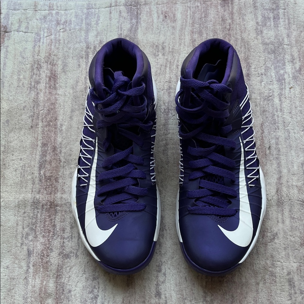 Nike Hyperdunk Purple and White high top Men's Shoes
